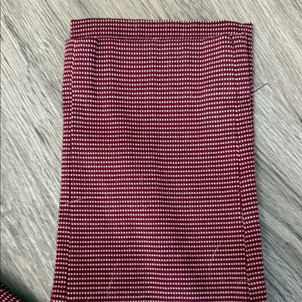 Banana Republic Women's Red Checkered Trousers - Picture 2 of 5